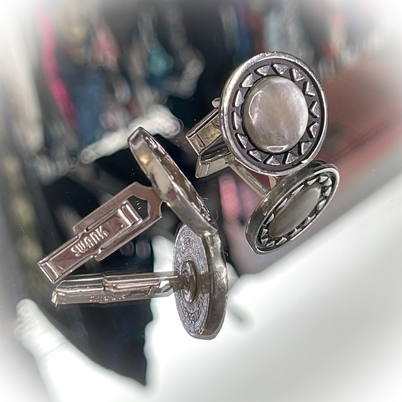💕Beautiful Vintage Swank Cufflinks Genuine Mother of Pearl💕 - Picture 5 of 6